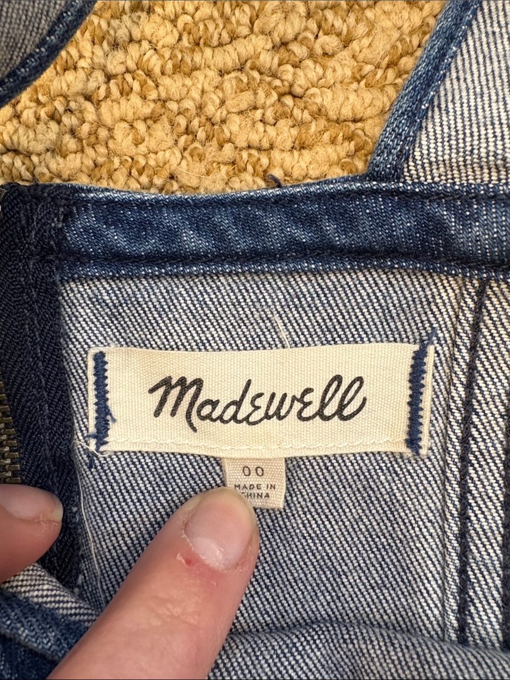Madewell Light Blue Denim Overall Dress - Picture 2 of 3